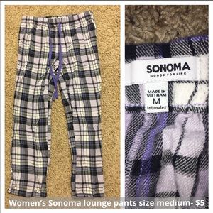 Plaid pj pants